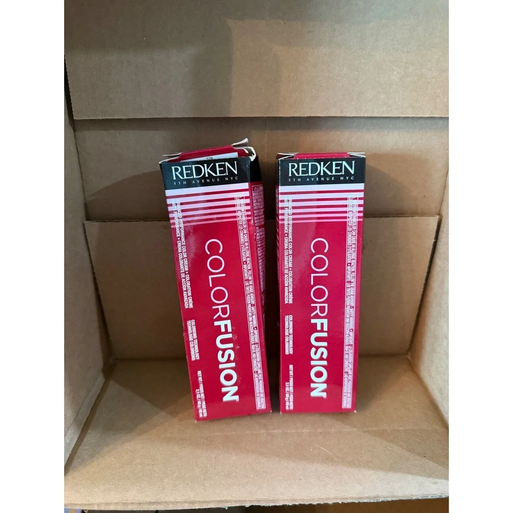 Redken ColorFusion Permanent Color Cream 6Rr Red/red Fashion 2.1oz Lot of 2 hair